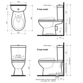 Profile/Tempo 4 Close Coupled P Trap Caroma Suite White